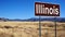Illinois brown road sign