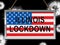 Illinois lockdown means curfew from coronavirus covid19 - 3d Illustration