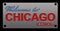 Illinois State License Plate Chicago City