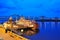 Illinois steamboat at twilight