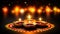 Illuminate your Diwali celebration with the warm glow of traditional diya lamps