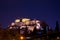 Illuminated Acropolis with Parthenon at night, Greece.