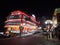 Illuminated buildings on a street in Seoul`s Chinatown neighborhood