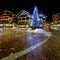 Illuminated Central Square of Madonna di Campiglio