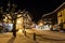 Illuminated Central Square of Megeve