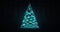 Illuminated christmas tree triangular network system revelation