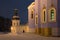 Illuminated church of St. Michael`s Golden-Domed Monastery