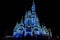 Illuminated Cinderella Castle in A Frozen Holiday Wish at Magic Kingdom Park 36