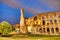 Illuminated Colosseum at Dusk, Rome