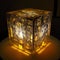 illuminated cube, translucent, ultra detailed, volumetric illumination