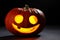 Illuminated cute halloween pumpkin