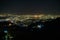 Illuminated Doon Valley & Dehradun City, Mussoorie hills, Uttarakhand, India. Nature\\\'s beauty & urban charm in