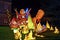 Illuminated Dragon at the Longleat Festival of Light 2017, Wiltshire, UK