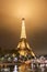 Illuminated Eiffel tower