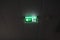 Illuminated emergency exit sign