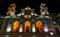 Illuminated facade of the Cathedral of Salta in North Argentina, South America