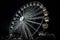Illuminated Ferris Wheel Against Night Sky: A Beacon of Fun and Entertainment, ai generative