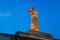 Illuminated Flag Tower of Hanoi, one of the symbols of the city and part of the Hanoi Citadel, a World Heritage Site