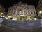 Illuminated Fontana Di Trevi, Trevi Fountain at night, Rome, Italy, April, 2019.