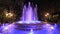Illuminated fountain in Marbella, Spain
