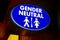 Illuminated Gender Neutral restroom sign