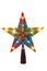 Illuminated Golden Christmas star, topper