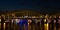 Illuminated Hohenzollern bridge