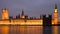 Illuminated Houses of Parliament London