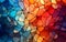 Illuminated Kaleidoscope: Vibrant Stained Glass Background