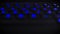 illuminated keyboard buttons letters in multiple RGB colors