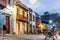 Illuminated main street in Teror, Gran Canaria, Canary Islands, Spain