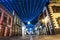 Illuminated main street in Teror, Gran Canaria, Canary Islands, Spain