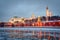 Illuminated Moscow Kremlin in Winter Morning