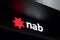 Illuminated NAB National Australian Bank logo
