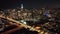 Illuminated Night at San Francisco in California United States.