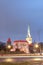 Illuminated Old Town of Tallinn, Estonia