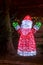 Illuminated Santa Claus figure- outdoor decoration