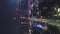 Illuminated Shenzhen City at Night. Futian and Luohu District. China. Aerial View. Vertical Video
