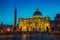 Illuminated St. Peters Basilica in Vatican City