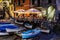 Illuminated Street of Riomaggiore in Cinque Terre at Night