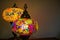 Illuminated Turkish Moroccan handmade stain glass lamp