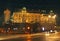 Illuminated Wawel Hill in Krakow, Poland