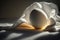 illuminated white egg, generative ai