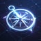 Illuminating Digital Compass Rose Icon