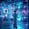 Illuminating Discoveries: Scientist Engaging with Holographic Visualization in a Laboratory