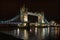 Illuminating London: Scenic Night View of Tower Bridge