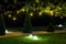 illumination park light garden with electric ground ball lantern.