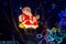 illumined santa claus in the christmas decorative background