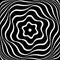 Illusion of swirl rotation movement. Abstract op art design