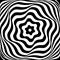 Illusion of swirl rotation movement. Abstract op art design